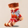 32 pairs unisex Christmas crew socks with festive patterns, soft polyester blend, and mid-calf length