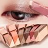 2-color pearly glitter eyeshadow stick, waterproof, sweat-proof, smudge-proof, long-lasting, colorfast eyeshadow, perfect for music festivals, infused with plant squalane.