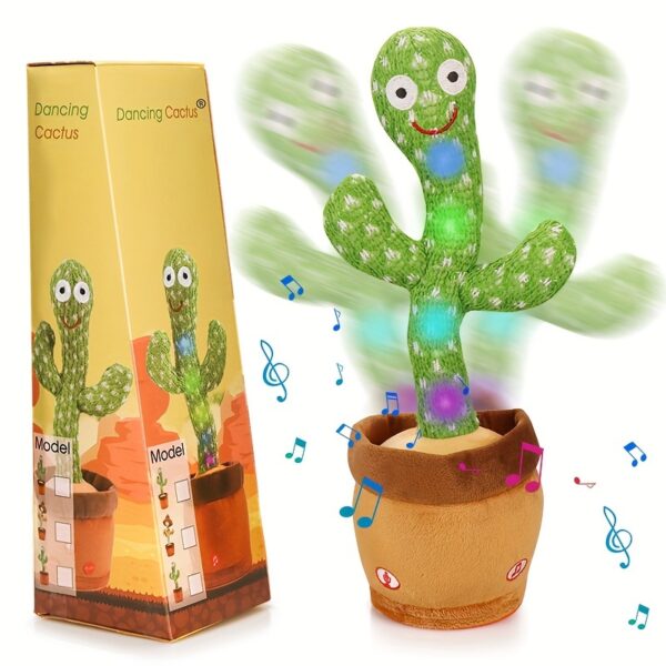 Interactive Talking & Singing Cactus Plush Toy - Dancing, Glowing, Repeats What You Say - Perfect for Gifts