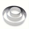 Stainless Steel Cake Rings Set of 3 for precise cake shaping and professional baking.