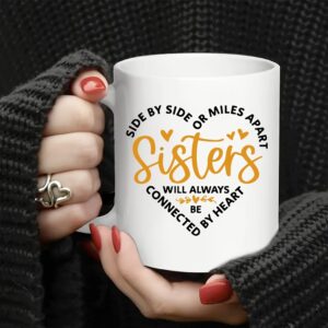 4pcs Sister-Themed Insulated Ceramic Coffee Mug Set for Hot & Cold Drinks, Reusable, Hand Wash Only