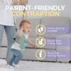 Baby walking harness with handheld assistant belt, detachable crotch, safety harness for toddlers, walking learning helper, perfect gift for Christmas, Halloween, or Thanksgiving.