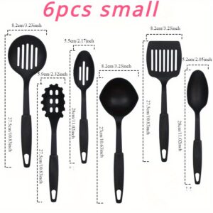 6pcs Nylon Kitchen Utensils Set for cooking, stirring, and serving with non-scratch functionality