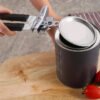 3-in-1 multifunctional can opener, jar and bottle opener designed for seniors and weak hands, ideal for kitchen and restaurant use.