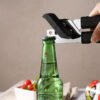 3-in-1 multifunctional can opener, jar and bottle opener designed for seniors and weak hands, ideal for kitchen and restaurant use.