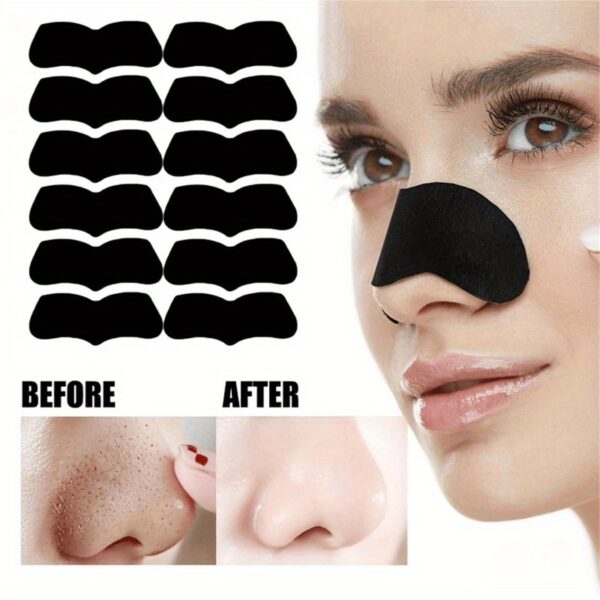 1 Pack of 10 Blackhead Removal Patches - Nose Pore Strips for Cleansing and Skin Care