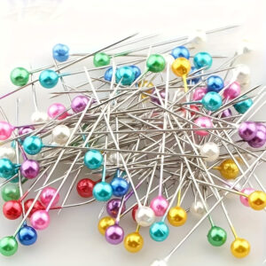 100 Pcs Multicolor Pearlescent Straight Pins for Sewing, DIY Crafts, Positioning & Fixing Needle