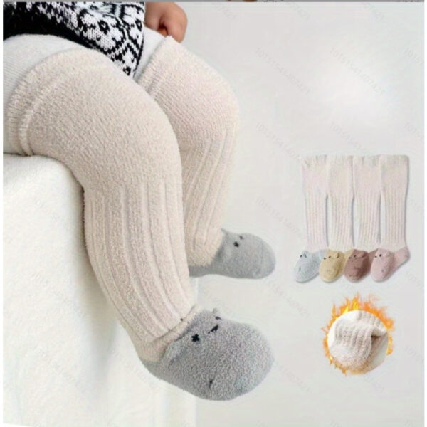 3 Pairs Baby Boys Cartoon Winter Thick Socks Warm Stockings for Children