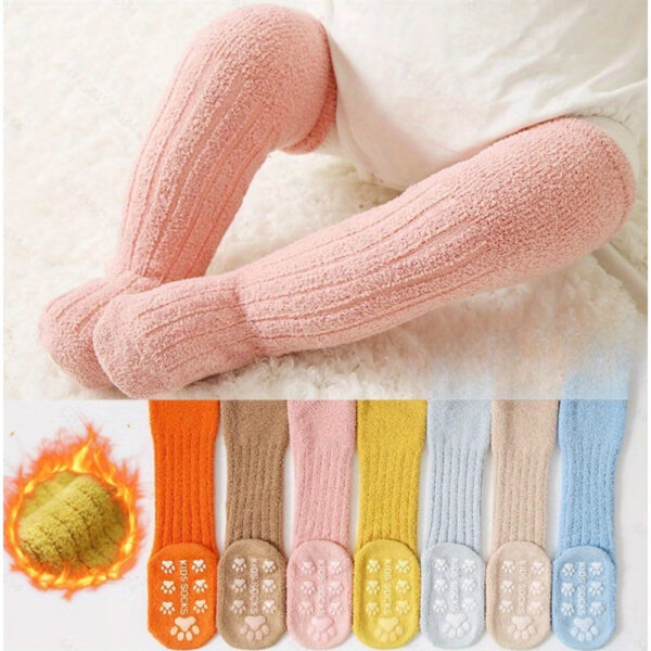 3 Pairs Baby Boys Cartoon Winter Thick Socks Warm Stockings for Children