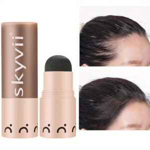 Waterproof hairline concealer stick for instant gray hair and root cover-up, enhanced coverage, sweatproof, and plant-based formula.