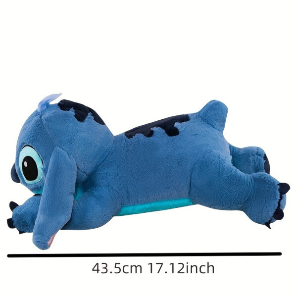 1pc Disney Stitch Plush Cushion Pillow - Soft Polyester Fabric, Cartoon Character Toy for Home & Car Decor