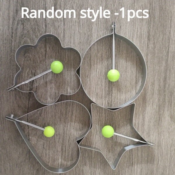 "Stainless steel non-electric egg ring, designed for cooking perfectly shaped eggs without electricity.