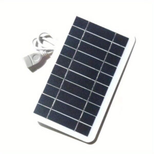 USB Solar Panel Charger for Outdoor Travel & Camping - Solar Powered, USB Connection