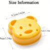 Cartoon animal sandwich cutter set with bento and holiday-themed molds for fun, shaped sandwiches.