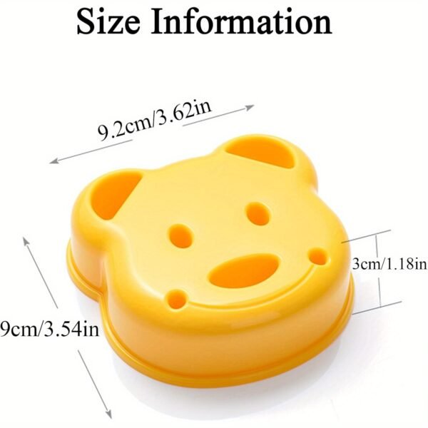 Cartoon animal sandwich cutter set with bento and holiday-themed molds for fun, shaped sandwiches.
