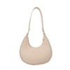 Fashion top-handle handbag for women in black, khaki, and green with solid color design, fixed shoulder straps, faux leather lining, and zipper closure.