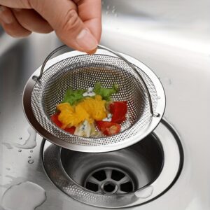 Stainless Steel Kitchen Sink Strainer for preventing clogs and filtering debris in kitchen sinks