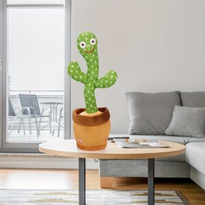 Interactive Talking & Singing Cactus Plush Toy - Dancing, Glowing, Repeats What You Say - Perfect for Gifts