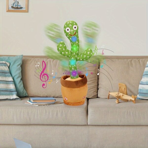 Interactive Talking & Singing Cactus Plush Toy - Dancing, Glowing, Repeats What You Say - Perfect for Gifts