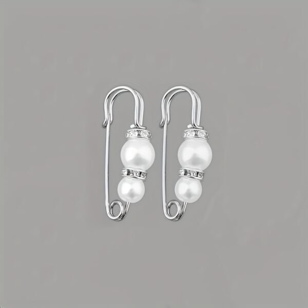 2pcs/set faux pearl pants waist pin, trousers waist pin, waist circumference change fixed brooch for adjustable fit and style.