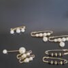2pcs/set faux pearl pants waist pin, trousers waist pin, waist circumference change fixed brooch for adjustable fit and style.