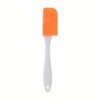 Single silicone spatula butter cream scraper with a flexible, non-stick surface for smooth spreading.