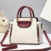 Elegant women's tote bag 2024, large capacity PU leather handbag with shoulder strap, zip closure, oil-edged design, solid color, anti-stain polyester lining.