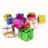 12pcs 2.5cm foam Christmas tree pendants, perfect for decorating trees, gift bags, and homes for Christmas 2024.