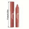 12 colors misty matte lipstick, moisturizing lip gloss with easy-to-apply color rendering, rotating lipstick pen for smooth lip makeup.