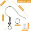 WINKIT 600pcs Hypoallergenic Earring Making Kit - Iron Jewelry Parts, Earring Hooks, Jump Rings, and Rubber Backs for DIY Crafts