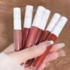 6pcs/set lip glaze matte velvet lipstick set with long-lasting, fade-resistant lip mud texture, ideal for students.