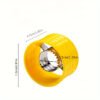 Stainless steel corn cob sheller for easy and manual removal of corn kernels.