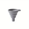 1pc collapsible silicone funnel, designed for easy storage and kitchen use, perfect for transferring liquids and powders.