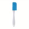 Single silicone spatula butter cream scraper with a flexible, non-stick surface for smooth spreading.