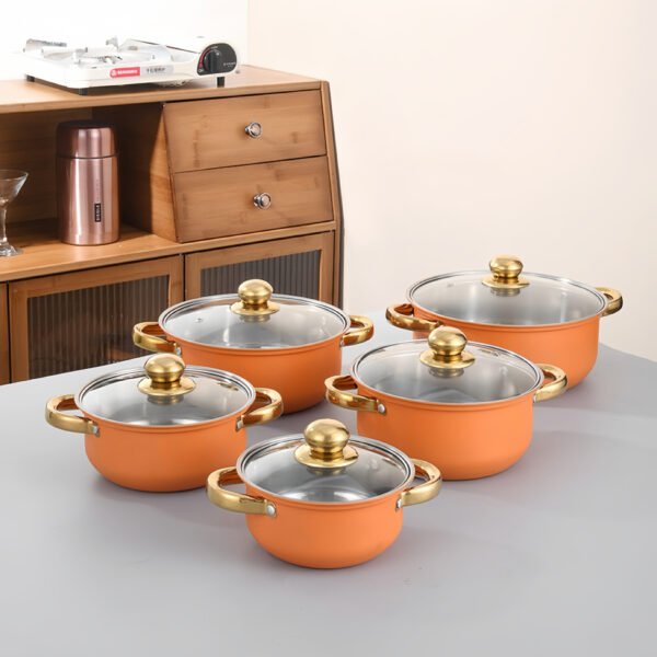 0pcs Durable Non-Stick Cookware Set for easy cooking and effortless cleanup.