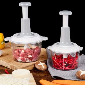 1.5L manual vegetable chopper and garlic mincer for quick and efficient chopping and mincing.