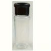 Set of 10 plastic pepper shakers, each with a 100ml capacity, featuring a perforated lid for easy dispensing.