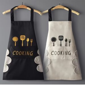 Waterproof and oil-resistant kitchen apron for ultimate protection while cooking and baking.