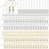 WINKIT 600pcs Hypoallergenic Earring Making Kit - Iron Jewelry Parts, Earring Hooks, Jump Rings, and Rubber Backs for DIY Crafts
