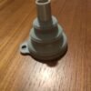 1pc collapsible silicone funnel, designed for easy storage and kitchen use, perfect for transferring liquids and powders.