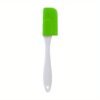 Single silicone spatula butter cream scraper with a flexible, non-stick surface for smooth spreading.