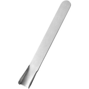 Stainless steel corn on the cob remover tool for fast and safe kernel removal.