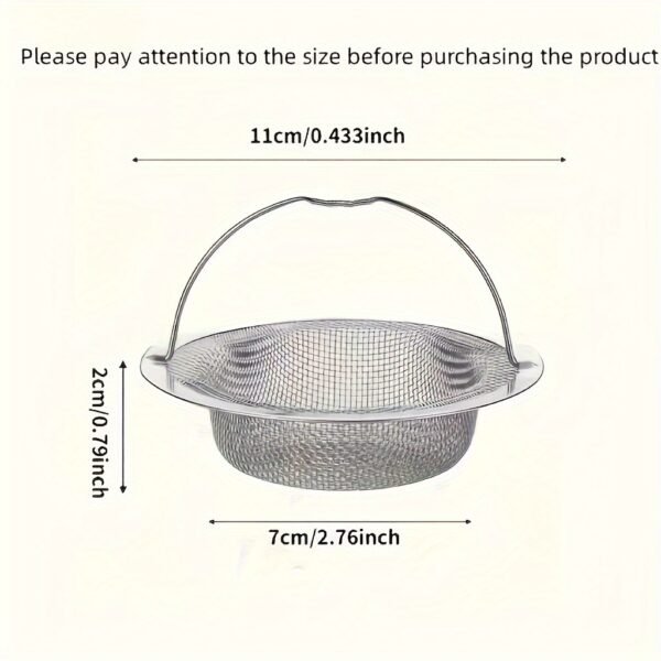 Stainless Steel Kitchen Sink Strainer for preventing clogs and filtering debris in kitchen sinks