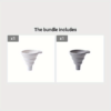 1pc collapsible silicone funnel, designed for easy storage and kitchen use, perfect for transferring liquids and powders.