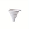1pc collapsible silicone funnel, designed for easy storage and kitchen use, perfect for transferring liquids and powders.