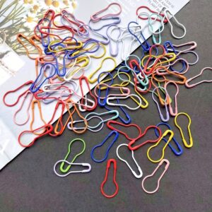 20pcs Assorted Colors Gourd Safety Pins, Pear-Shaped Tag Pins for Sewing and Knitting Crafts