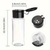 Set of 10 plastic pepper shakers, each with a 100ml capacity, featuring a perforated lid for easy dispensing.