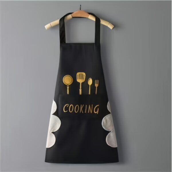 Waterproof and oil-resistant kitchen apron for ultimate protection while cooking and baking.