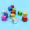 12pcs 2.5cm foam Christmas tree pendants, perfect for decorating trees, gift bags, and homes for Christmas 2024.