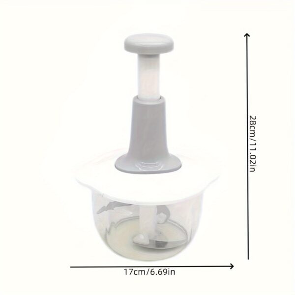 1.5L manual vegetable chopper and garlic mincer for quick and efficient chopping and mincing.